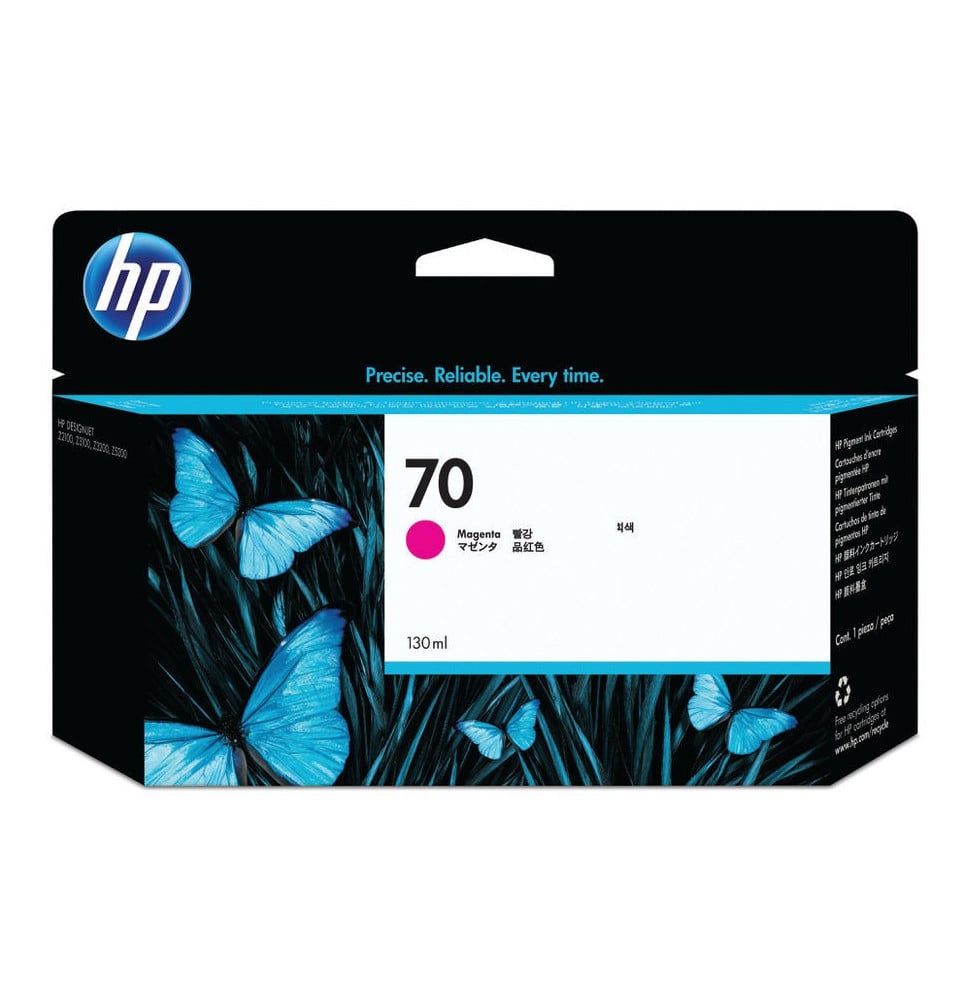 Cartouche d'encre magenta HP 70 130-ml (C9453A)