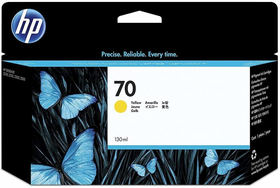 HP 70 Yellow - Original HP Ink Cartridge (C9454A) — image 1