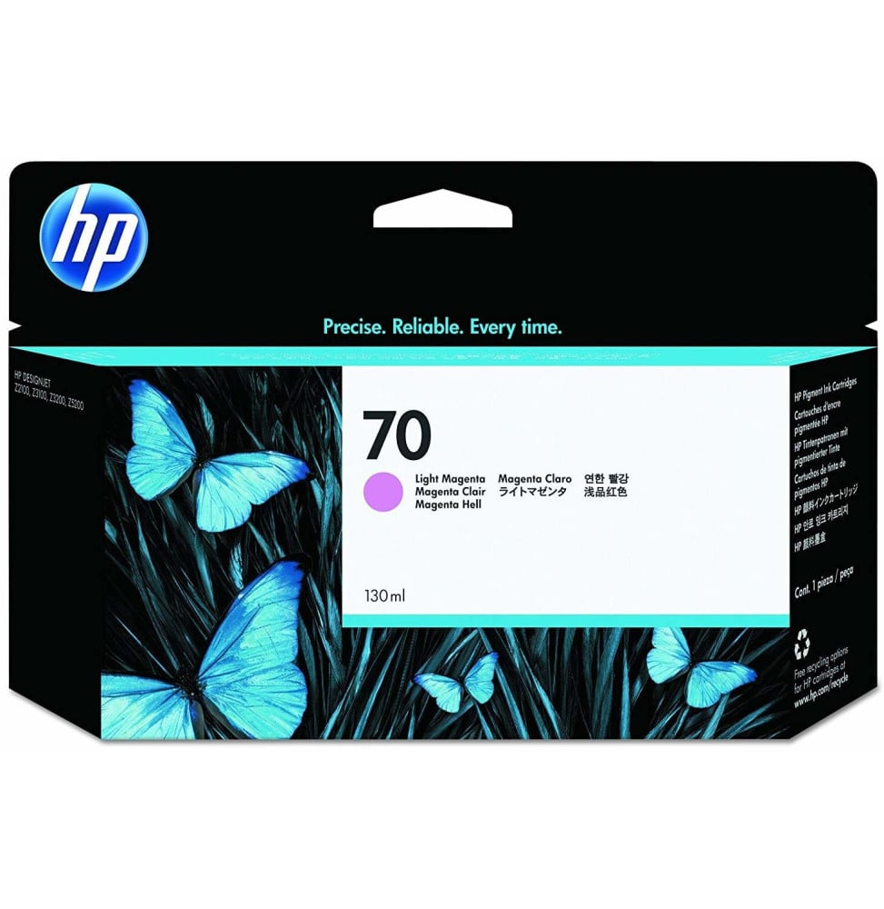 Cartouche d'encre magenta clair HP 70 130-ml (C9455A)