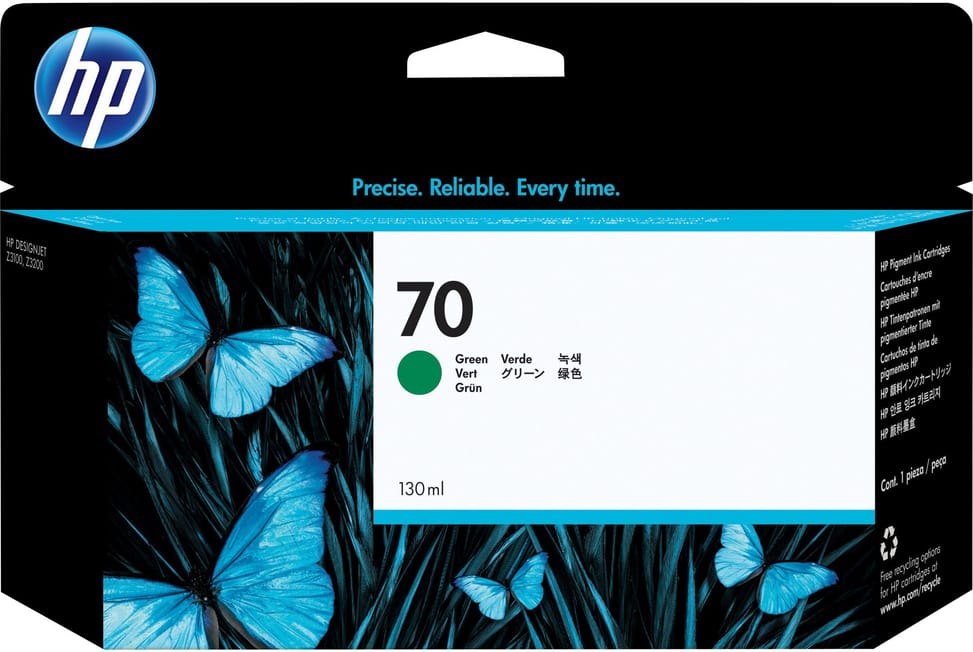 HP 70 Green - Original HP Ink Cartridge (C9457A) — image 1