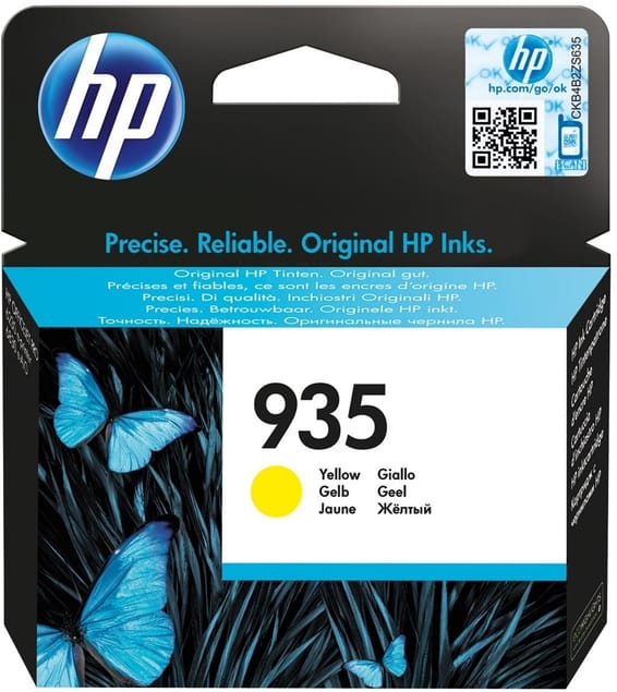 HP 935 Jaune - Cartouche d'encre HP d'origine (C2P22AE)