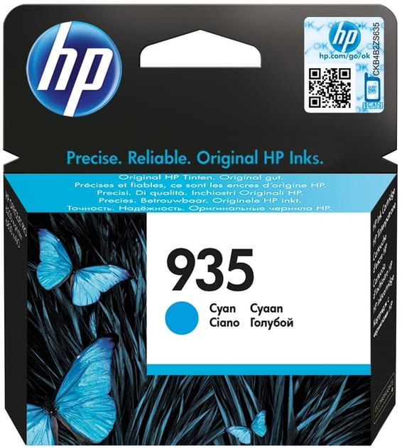 HP 935 Cyan - Cartouche d'encre HP d'origine (C2P20AE)