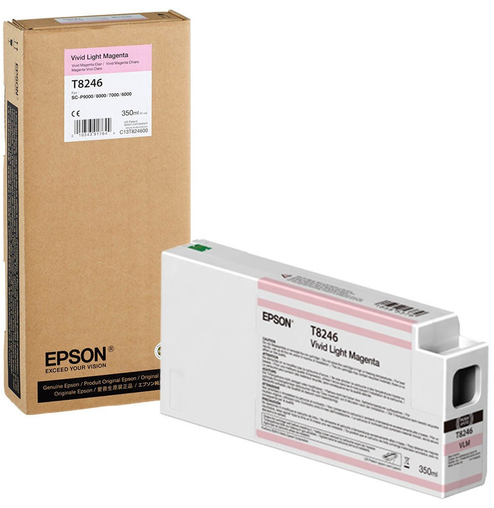Cartouche d'encre Epson T824600 - Magenta pâle 350ml (C13T824600)