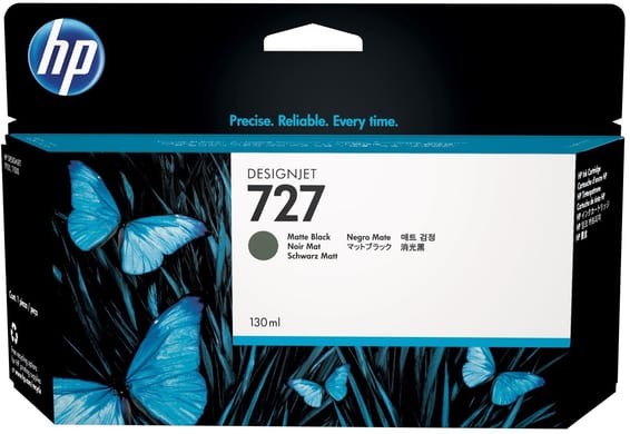 HP 727 Noir Mat - Cartouche d'encre HP d'origine (B3P22A)