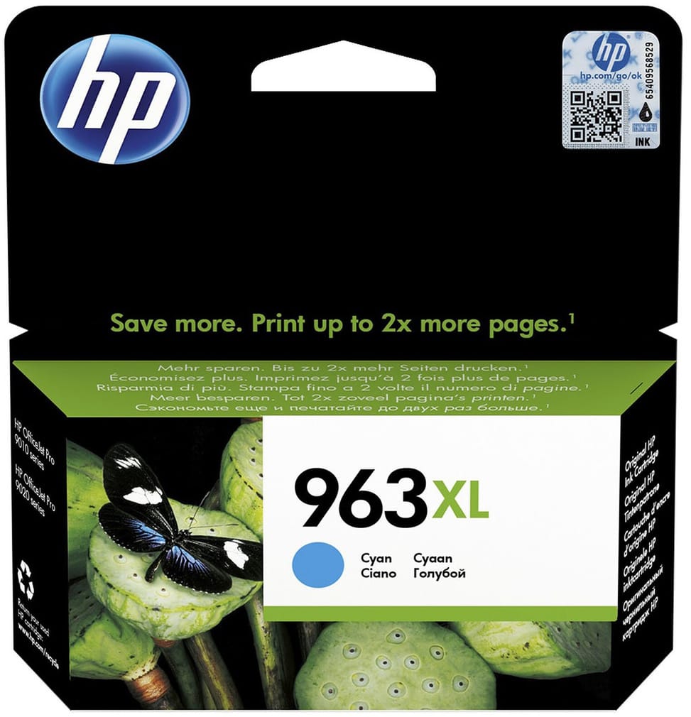 HP 963XL Cyan Ink Cartridge (3JA27AE) — image 1