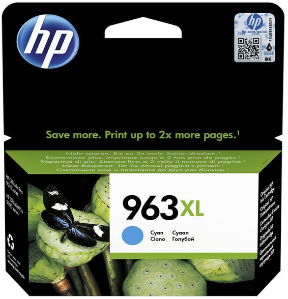 Cartouche d'encre HP 963XL Cyan (3JA27AE)