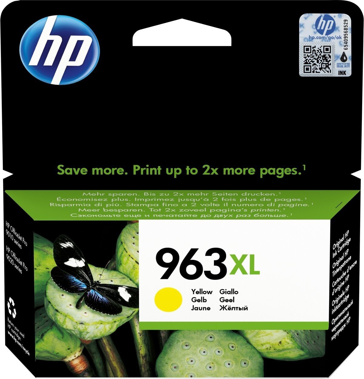 Cartouche d'encre HP 963XL Jaune (3JA29AE) prix Maroc