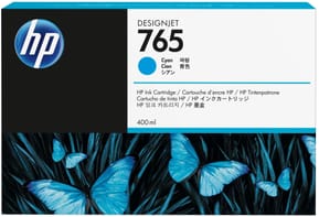 HP 765 Cyan - Cartouche d'encre HP d'origine (F9J52A)