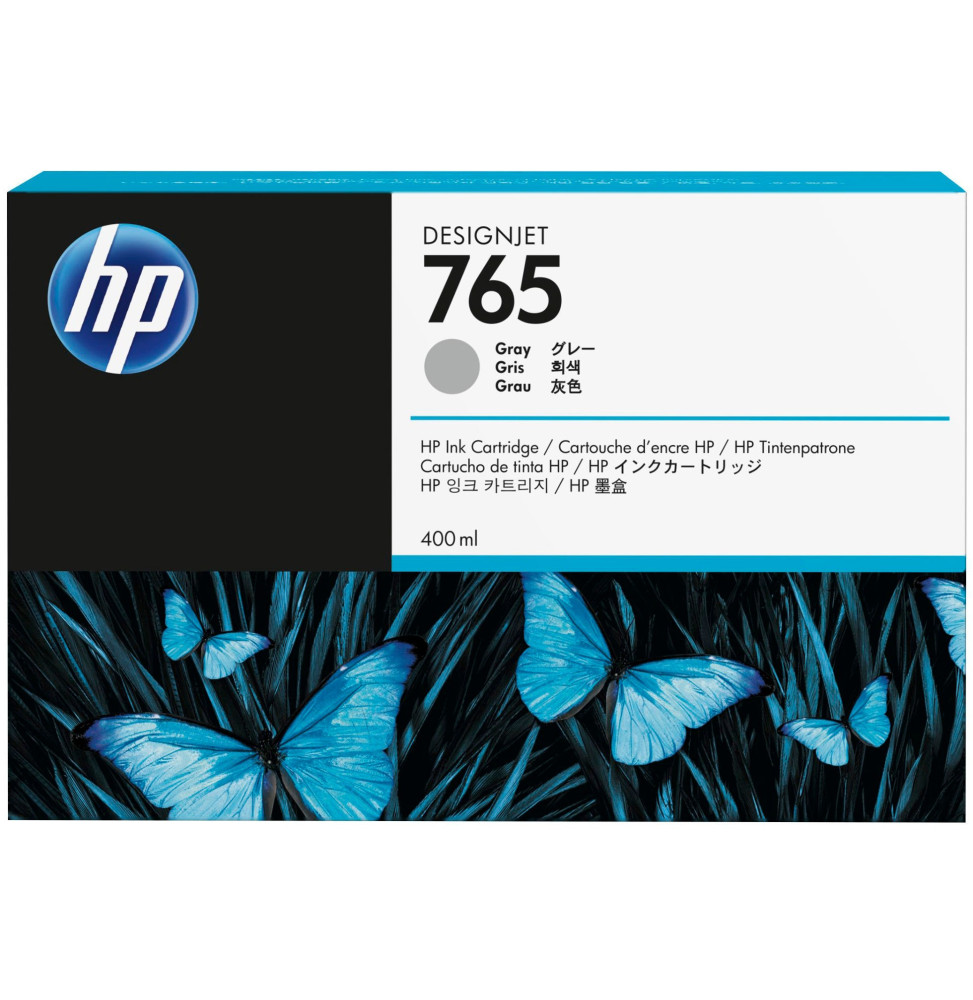 HP 765 Gris - Cartouche d'encre HP d'origine (F9J53A)