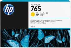 HP 765 Jaune - Cartouche d'encre HP d'origine (F9J50A)