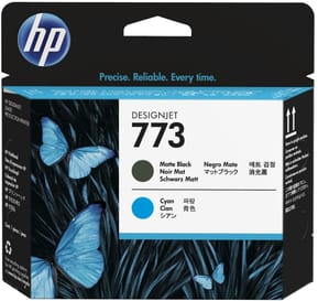 HP 773 Noir Mat/Cyan - Cartouche d'encre HP d'origine (C1Q20A)