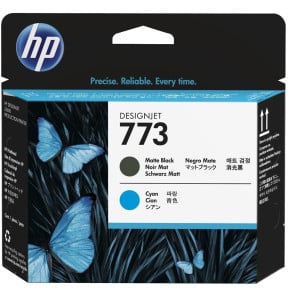HP 773 Noir Mat/Cyan - Cartouche d'encre HP...