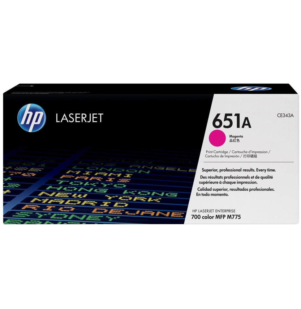 HP 651A Magenta (CE343A) - Toner HP LaserJet d'origine HP 651A Magenta (CE343A) - Toner HP LaserJet d'origine