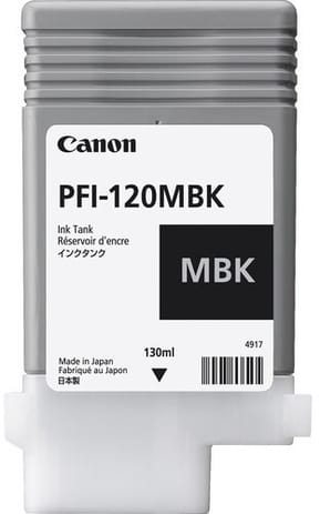 Canon PFI-120 Noir mat - Cartouche d'encre Canon d'origine (2884C001AA)