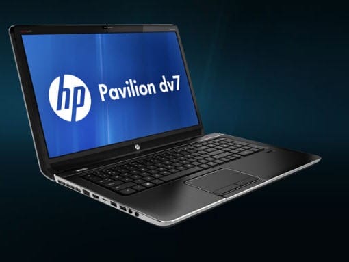 PC portable HP Pavilion dv7-7065ef noir, finition métallique (B6G43EA) — image 4