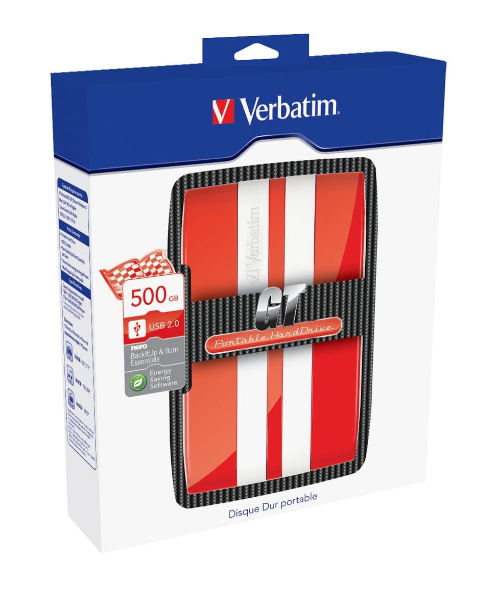Disque dur portable Verbatim version GT 500 GB