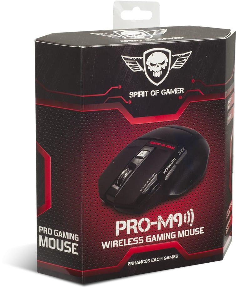 Souris de jeu SpiritOfGamer Pro-M9 - 2000 DPI - Sans fil (S-G929RF)