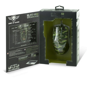 Souris Gaming SpiritOfGamer Elite M50 - Edition Armé (S-EM50A)