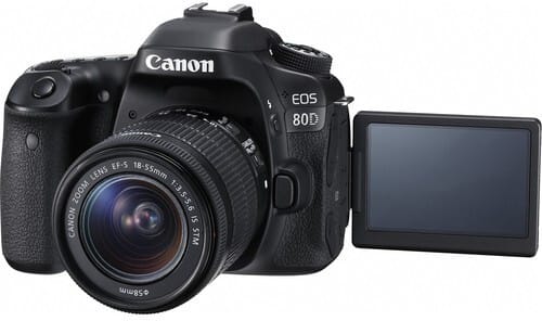 Appareil photo Compact Canon EOS 80D 18-55mm IS (1263C011AB)