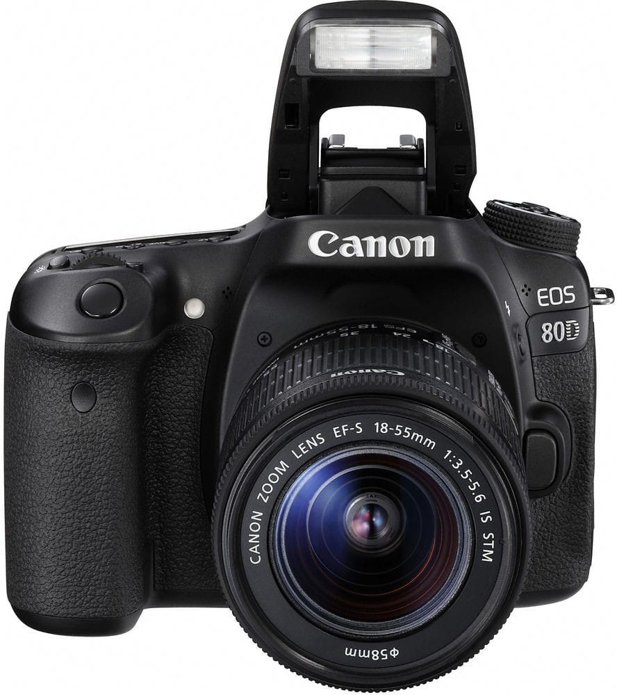 Appareil photo Compact Canon EOS 80D 18-55mm IS (1263C011AB)