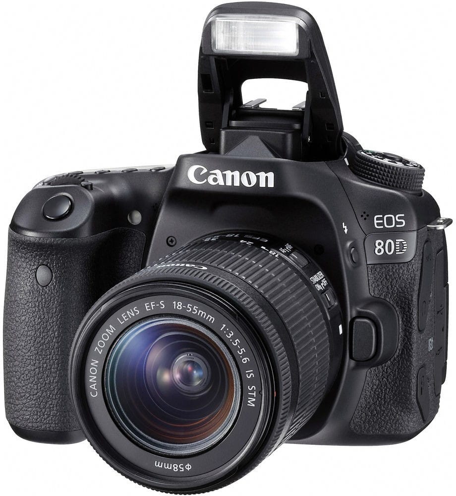 Appareil photo Compact Canon EOS 80D 18-55mm IS (1263C011AB)