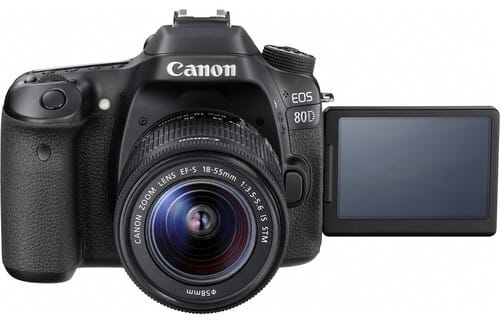Appareil photo Compact Canon EOS 80D 18-55mm IS (1263C011AB)
