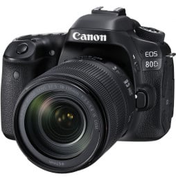 Reflex Canon EOS 80D + Objectif Canon EF-S 18-135mm IS USM (1263C012AA)