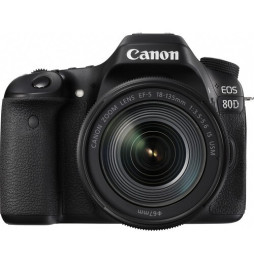Reflex Canon EOS 80D + Objectif Canon EF-S 18-135mm IS USM (1263C012AA)
