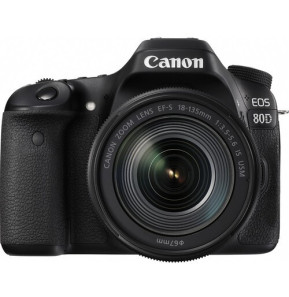Reflex Canon EOS 80D + Objectif Canon EF-S 18-135mm IS USM (1263C012AA)