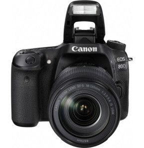 Reflex Canon EOS 80D + Objectif Canon EF-S 18-135mm IS USM (1263C012AA)