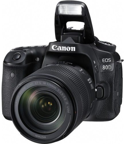 Reflex Canon EOS 80D + Objectif Canon EF-S 18-135mm IS USM (1263C012AA)