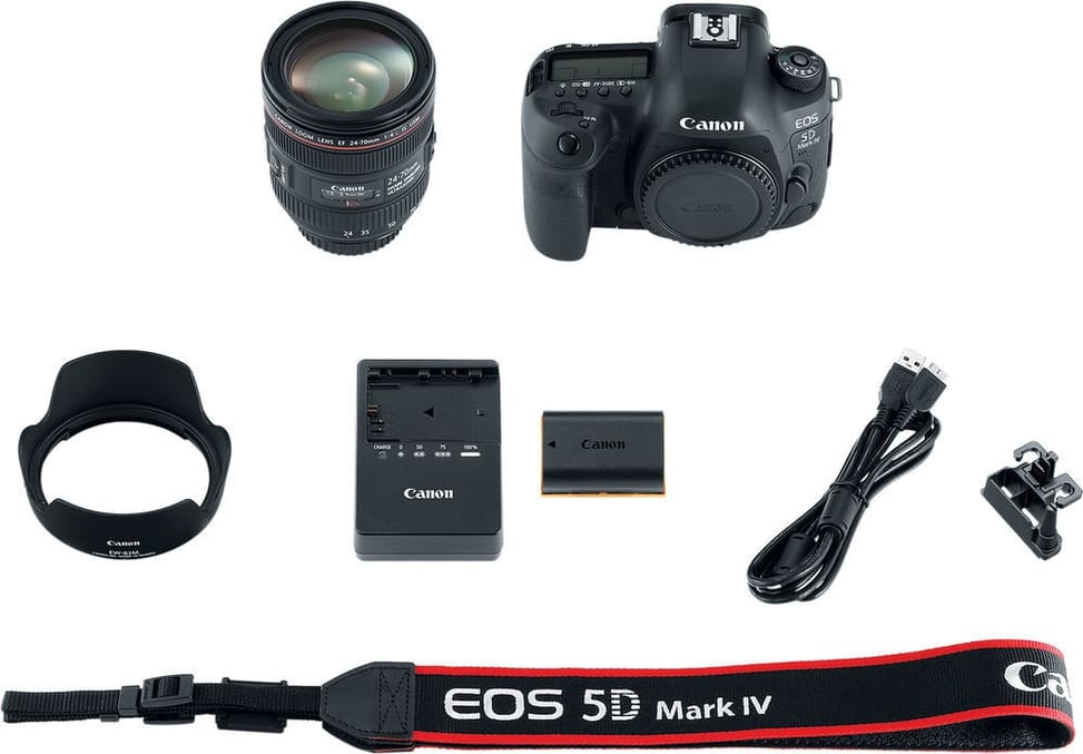 Appareil photo Compact Canon EOS 5D Mark IV + 24-70 F4L (1483C031AA)