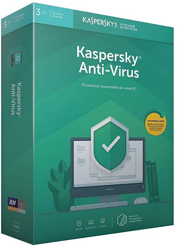 Kaspersky Antivirus 2020 - 3 Postes / 1 An
