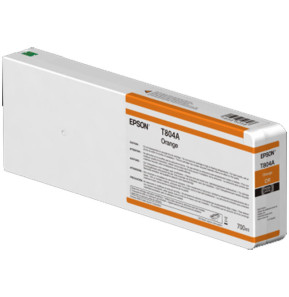 Epson T804A Orange - Cartouche d'encre Epson UltraChrome HDX/HD 700ml (C13T804A00)