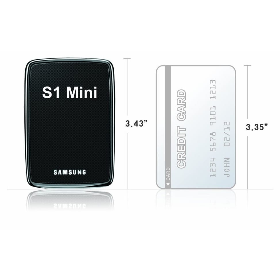 Disque dur de poche Samsung S1 Mini 120 GB 1,8" (noir)