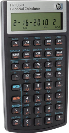 Calculatrice Financière HP 10bII+ - Modèle HP-10BII+#INT, Neuve Sous Blister, Fonctionne Sur Piles