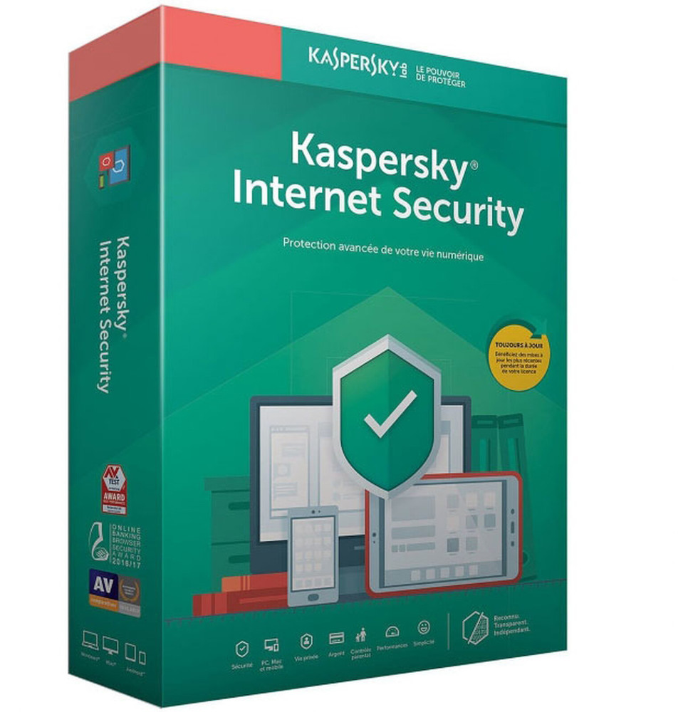 Kaspersky Internet Security - 3 Postes / 1 an