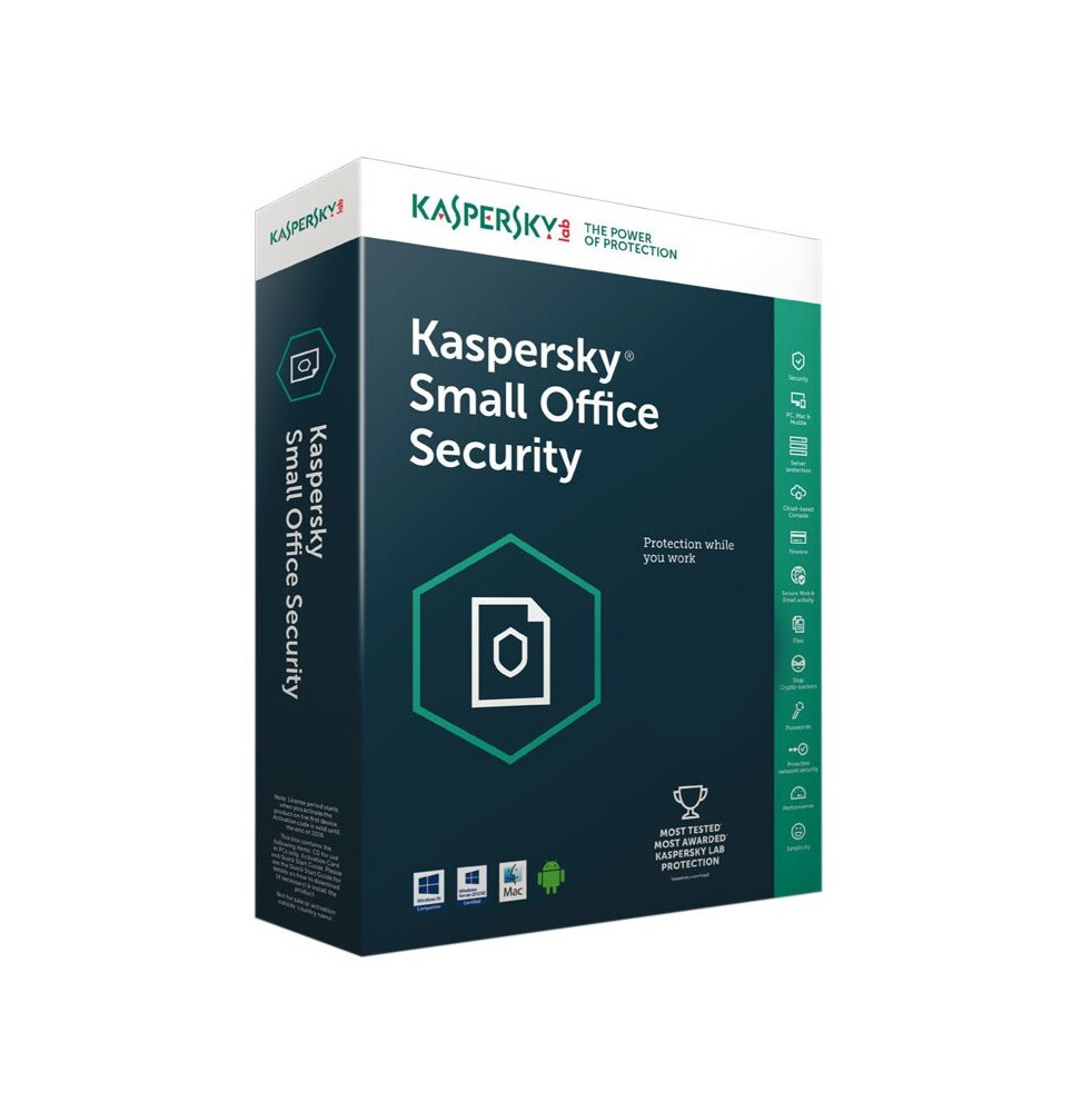 Kaspersky Small Office Security 8.0 | 1 Serveur / 10 Postes