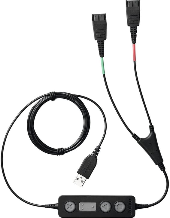 Adaptateur de micro-casque Jabra LINK 265 - USB/QD (265-09)