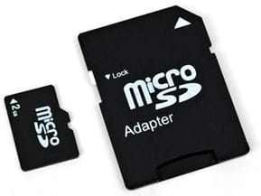 Carte micro SD 2 GB avec adaptateur SD - Memup