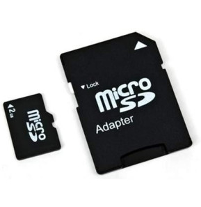 Carte micro SD 2 GB avec adaptateur SD - Memup