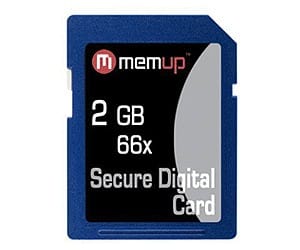Carte SD 2 GB 66X - Memup