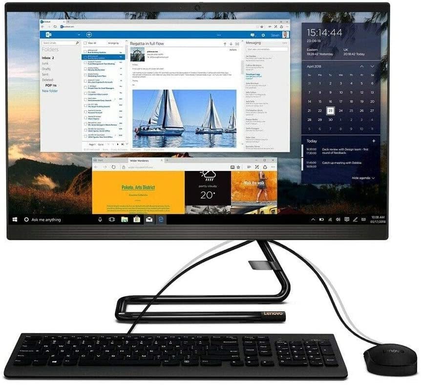 Ordinateur Tout-en-un Lenovo IdeaCentre A340-22IWL (F0EB00FPFE) — image 1