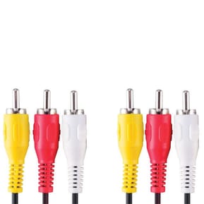 Câble STEREO VIDEO (3 x RCA MALE - 3 x RCA MALE) - 2 mètre