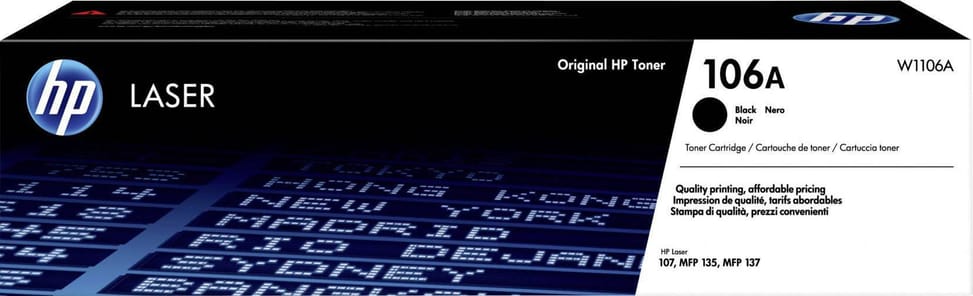 HP 106A Black (W1106A) - Original HP LaserJet Toner — image 1