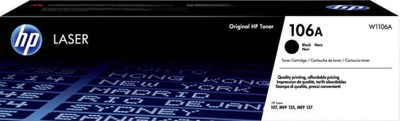 HP 106A Black (W1106A) - Original HP LaserJet Toner