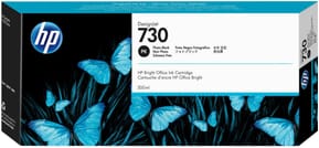 HP 730 Noir Photo - Cartouche d'encre HP d'origine (P2V73A)