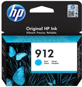 HP 912 Cyan - Cartouche d'encre HP d'origine (3YL77AE)