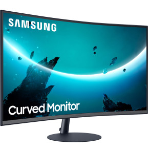 Écran incurvé 27" Samsung CT550 - Courbure 1000R - Haut-parleurs intégrés (LC27T550FDMXZN)