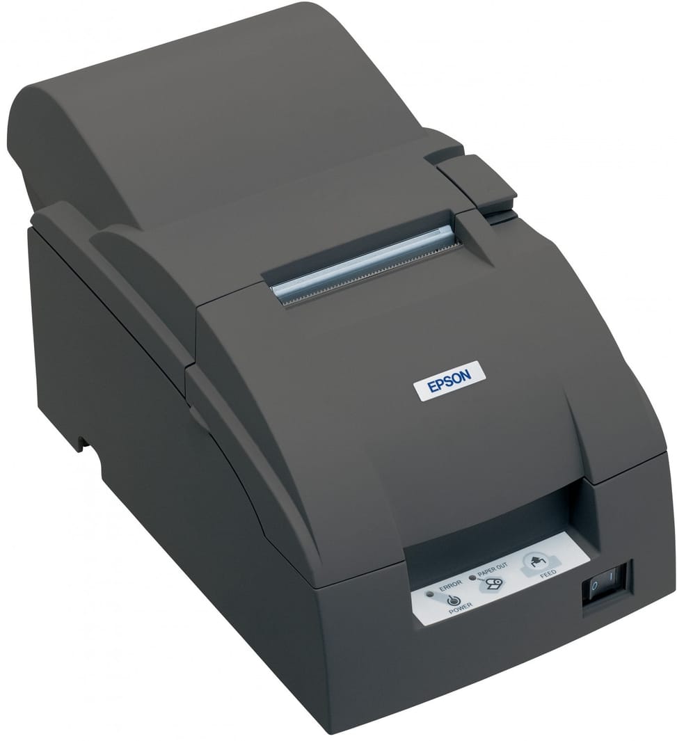 طابعة Epson TM-U220A سوداء بمنفذ تسلسلي (مع مزود طاقة - بدون سلك كهرباء) — صورة 1